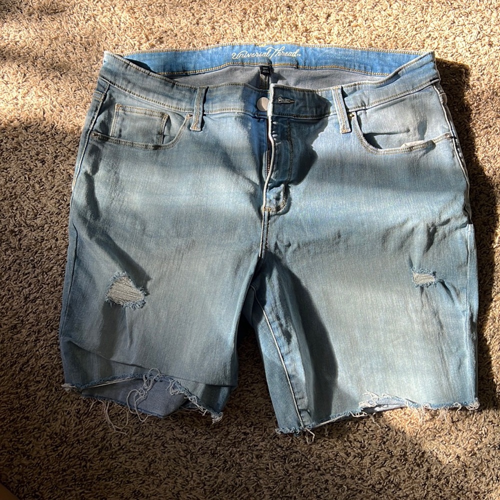 Jean shorts stretchy material